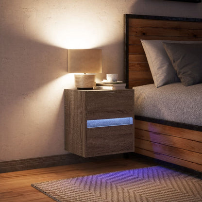 Comodino a Parete con luci LED