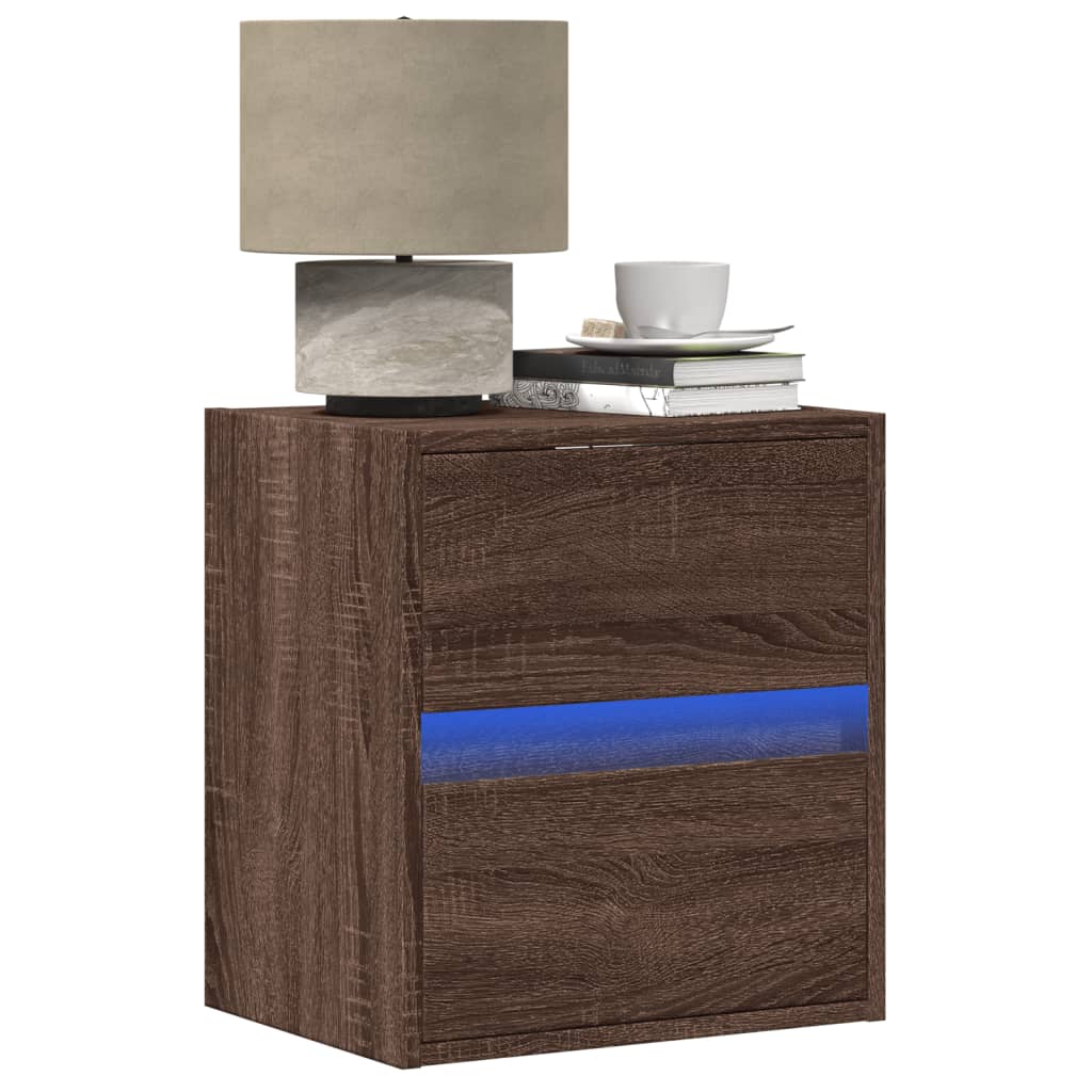 Comodino a Parete con luci LED