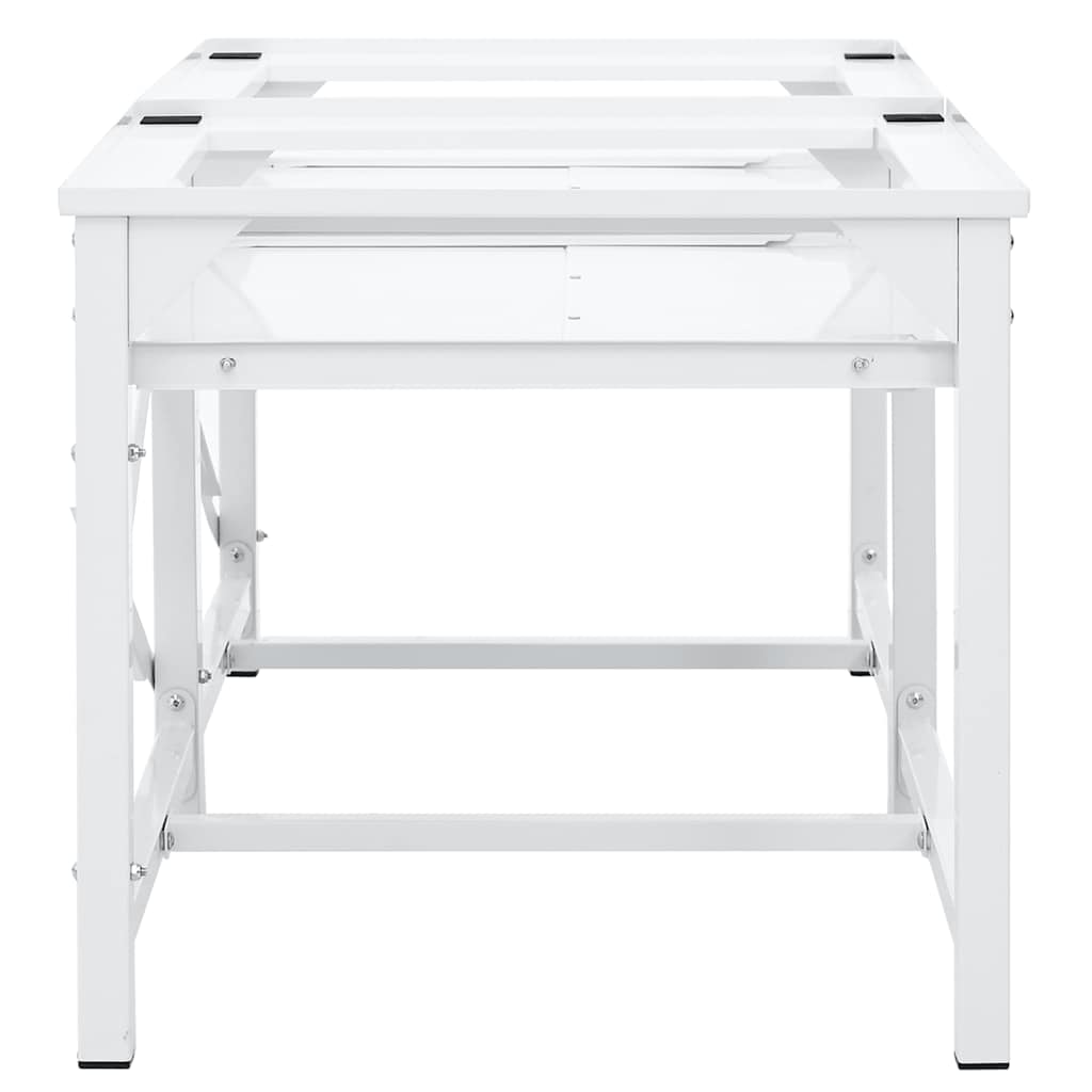 | Pedestallo per Lavatrice | Bianco Acciaio | homemem39