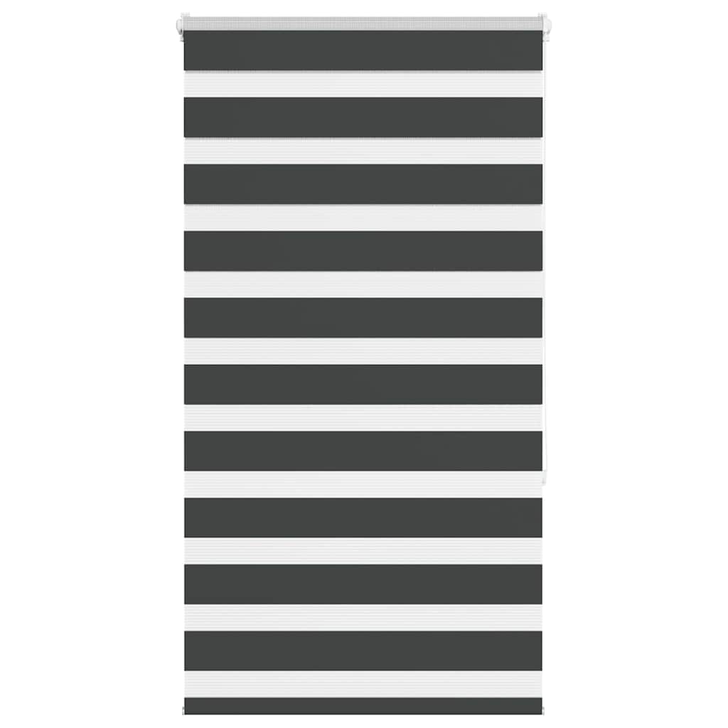 Tenda a Rullo Zebra Nero Larghezza Tessuto 75,9 cm Poliestere
