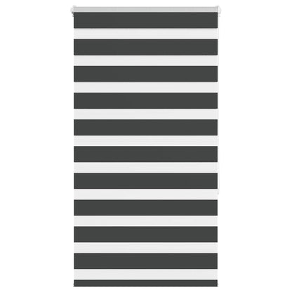 Tenda a Rullo Zebra Nero Larghezza Tessuto 80,9 cm Poliestere