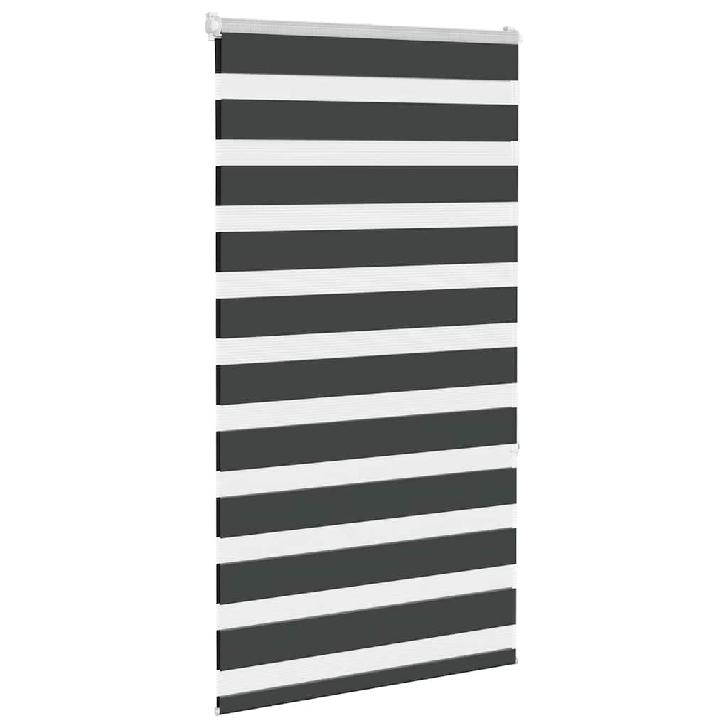 Tenda a Rullo Zebra Nero Larghezza Tessuto 80,9 cm Poliestere