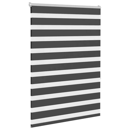 Tenda a Rullo Zebra Nero Larghezza Tessuto 110,9 cm Poliestere