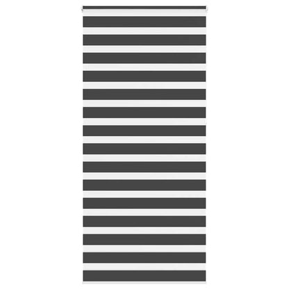 Tenda a Rullo Zebra Nero Larghezza Tessuto 105,9 cm Poliestere