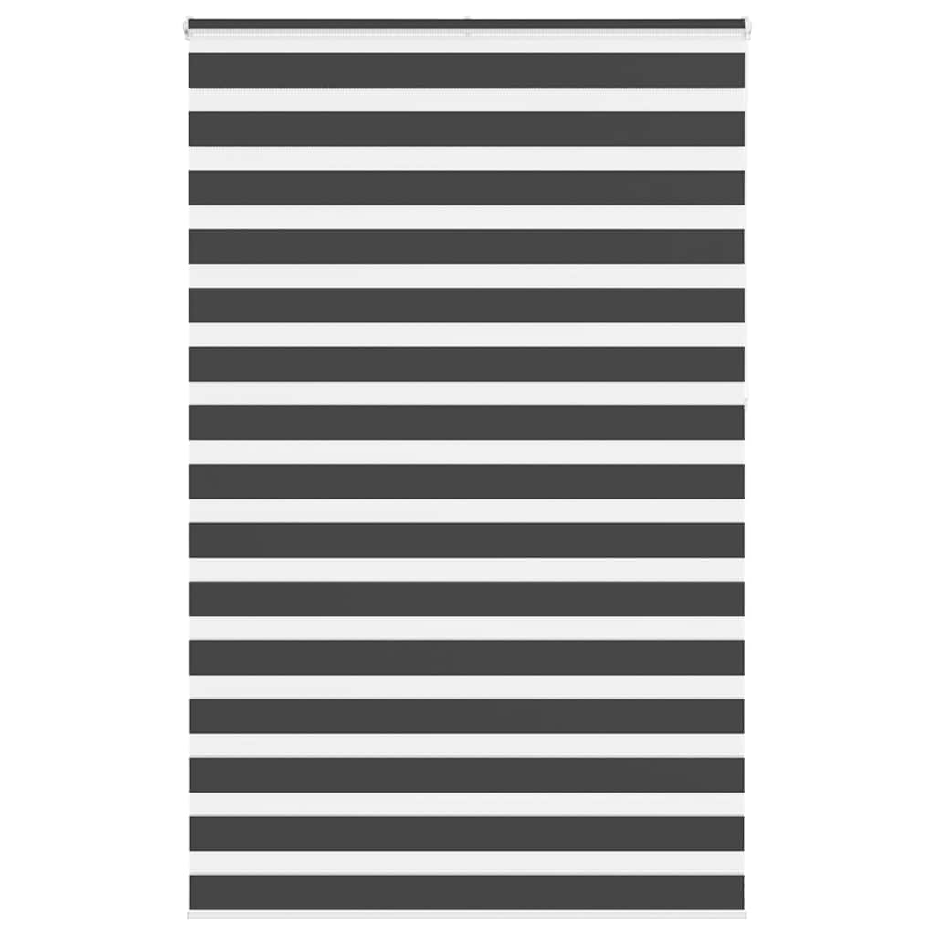 Tenda a Rullo Zebra Nero Larghezza Tessuto 145,9 cm Poliestere