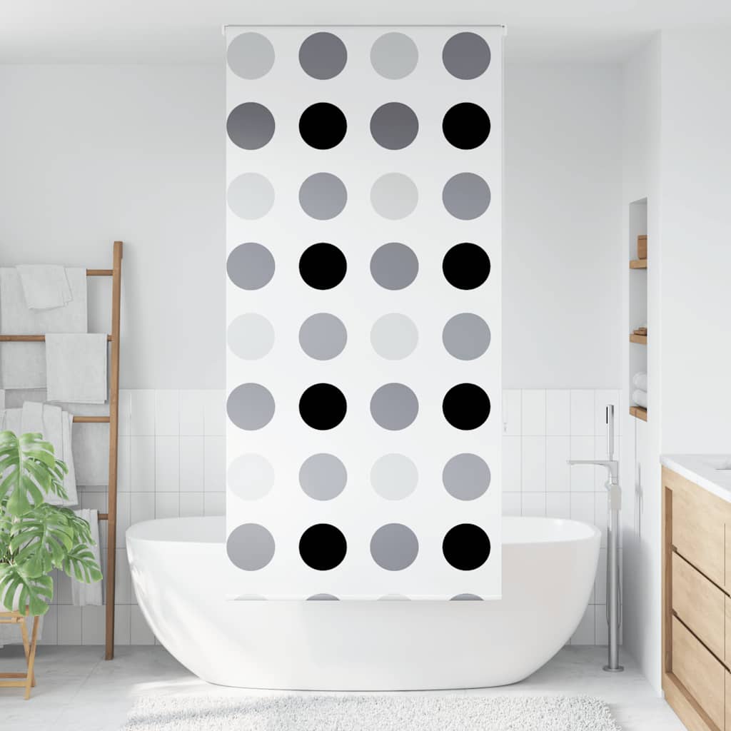 Tenda a Rullo Doccia 90x240 cm Larghezza Tessuto 86 cm | homemem39