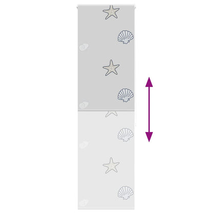 Tenda a Rullo Doccia 60x240 cm Larghezza Tessuto 56 cm