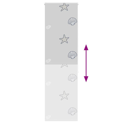 Tenda a Rullo Doccia 70x240 cm Larghezza Tessuto 66 cm