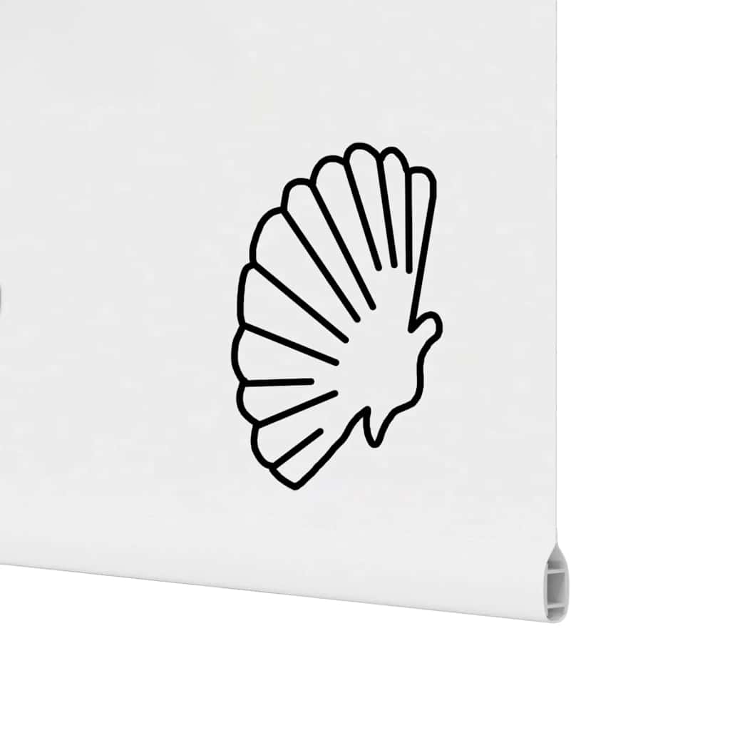 Tenda a Rullo Doccia 90x240 cm Larghezza Tessuto 86 cm