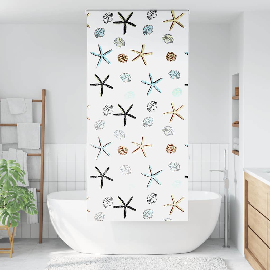 Tenda a Rullo Doccia 110x240 cm Larghezza Tessuto 106 cm | homemem39