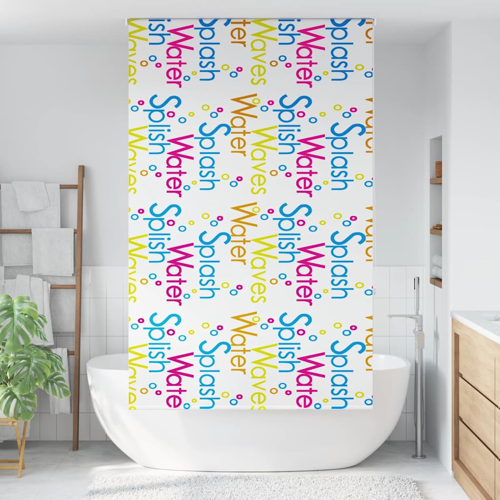Tenda a Rullo Doccia 140x240 cm Larghezza Tessuto 136 cm | homemem39