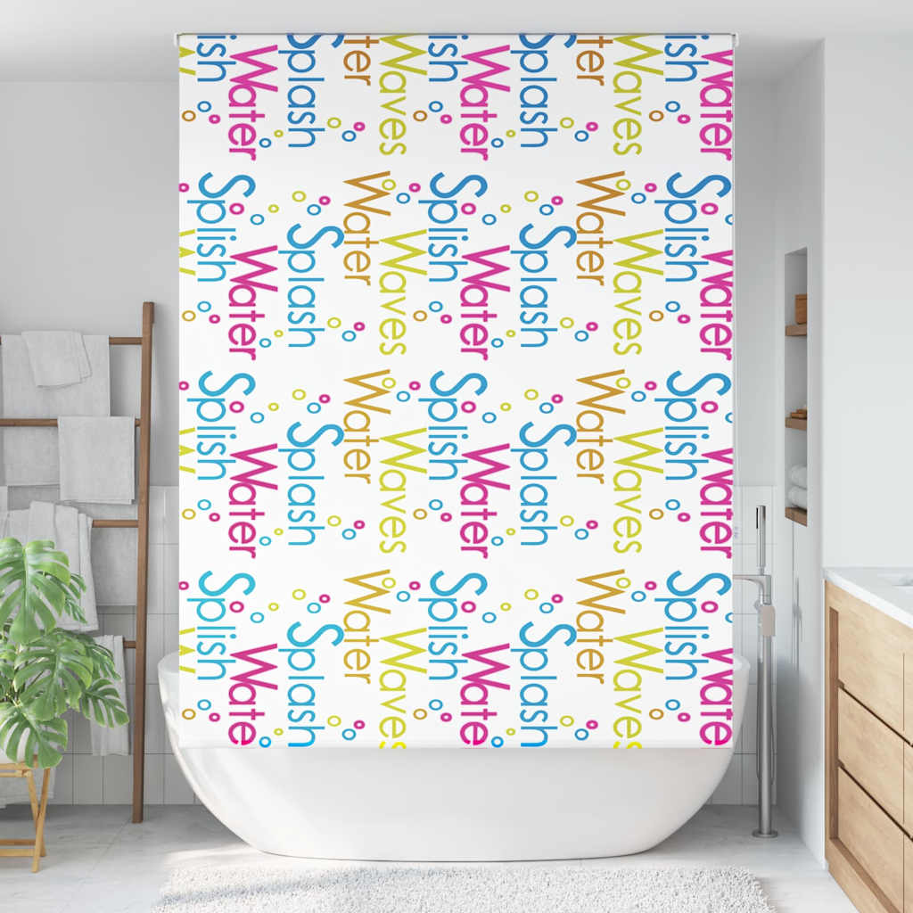 Tenda a Rullo Doccia 150x240 cm Larghezza Tessuto 146 cm | homemem39