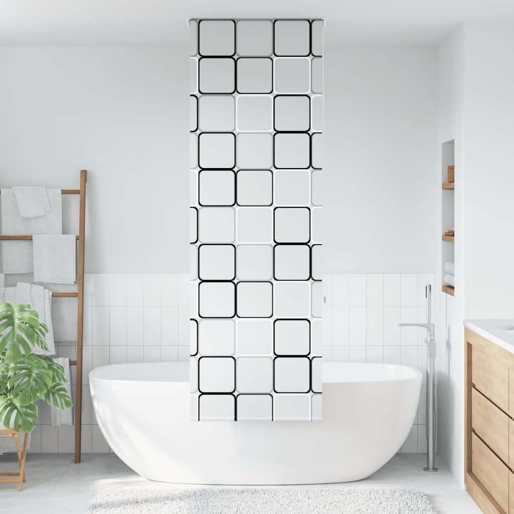 Tenda a Rullo Doccia 60x240 cm Larghezza Tessuto 56 cm | homemem39