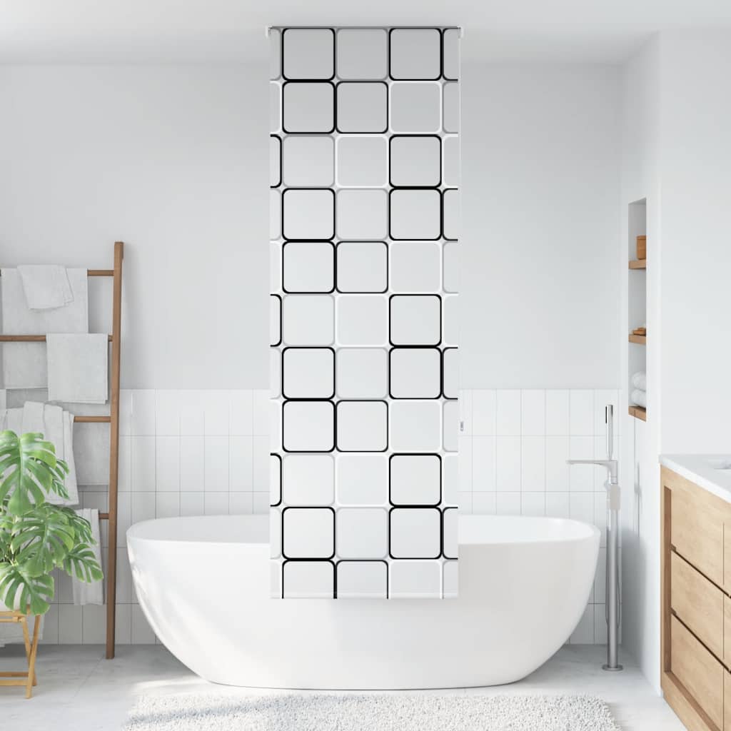 Tenda a Rullo Doccia 80x240 cm Larghezza Tessuto 76 cm | homemem39