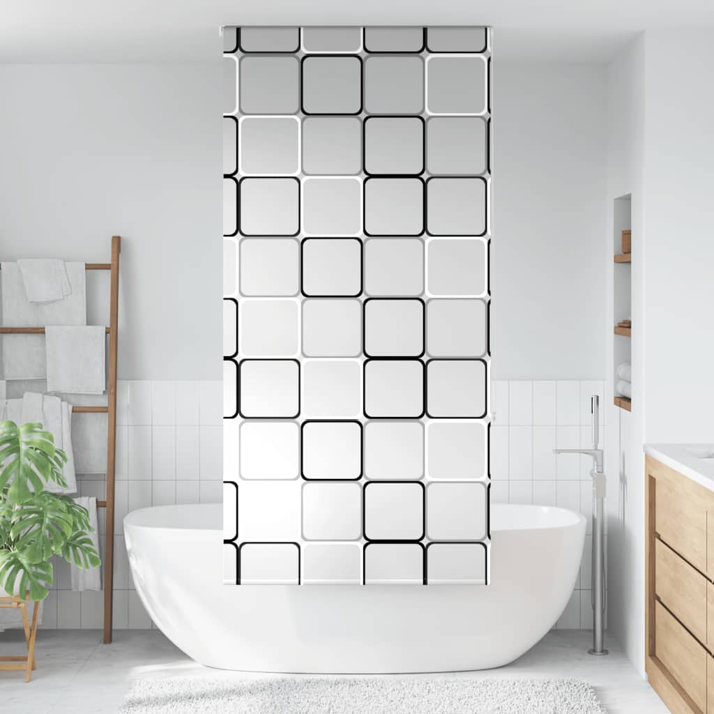 Tenda a Rullo Doccia 90x240 cm Larghezza Tessuto 86 cm | homemem39