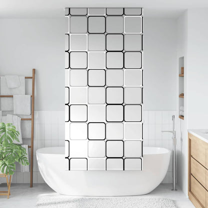 Tenda a Rullo Doccia 90x240 cm Larghezza Tessuto 86 cm | homemem39