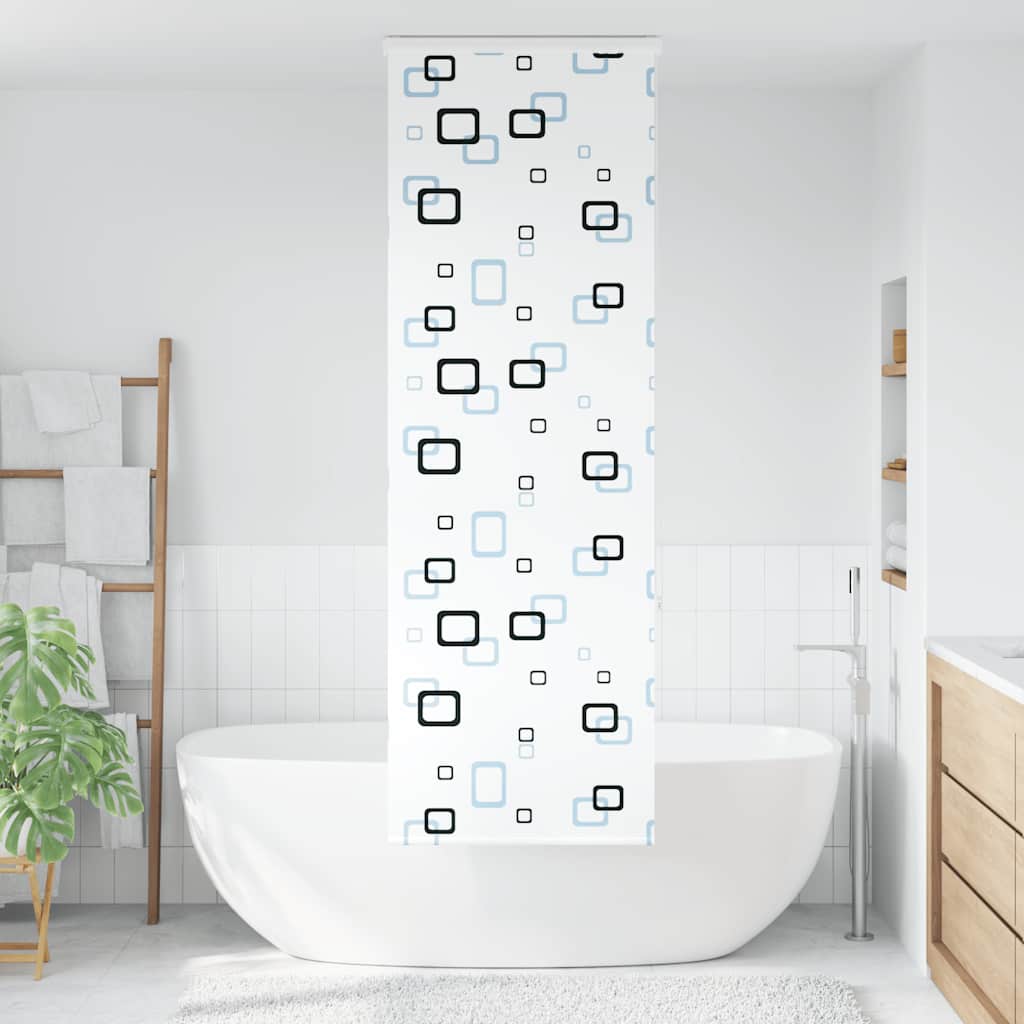 Tenda a Rullo Doccia con Cassonetto 70x240 cm Larghezza Tessuto