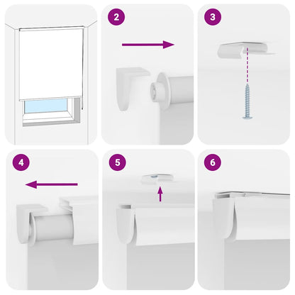 Tenda a Rullo Doccia Cassonetto 100x240 cm Larghezza Tessuto | homemem39