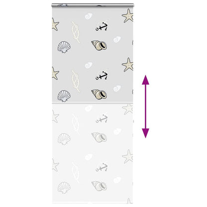 Tenda a Rullo Doccia Cassonetto 110x240 cm Larghezza Tessuto | homemem39