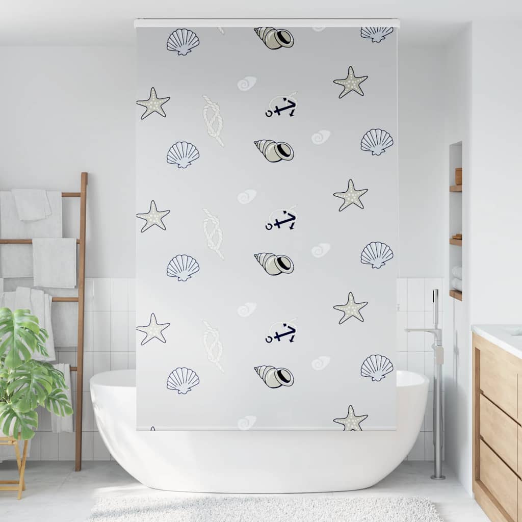 Tenda a Rullo Doccia con Cassonetto 130x240cm Larghezza Tessuto | homemem39