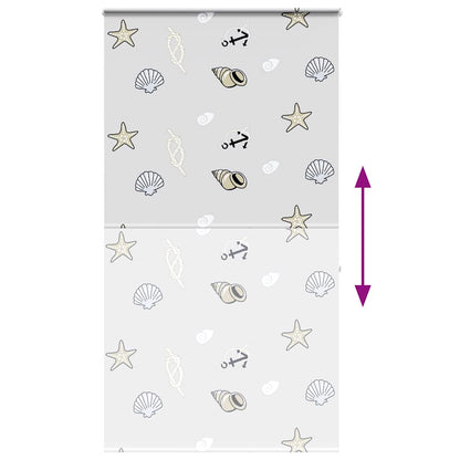 Tenda a Rullo Doccia con Cassonetto 130x240cm Larghezza Tessuto | homemem39