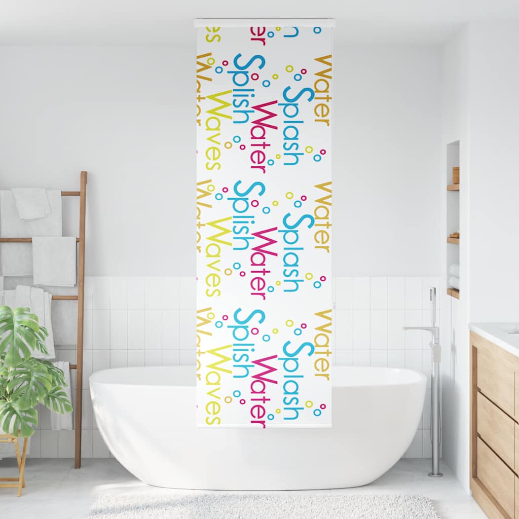 Tenda a Rullo per Doccia Cassonetto 80x240 cm Larghezza Tessuto | homemem39