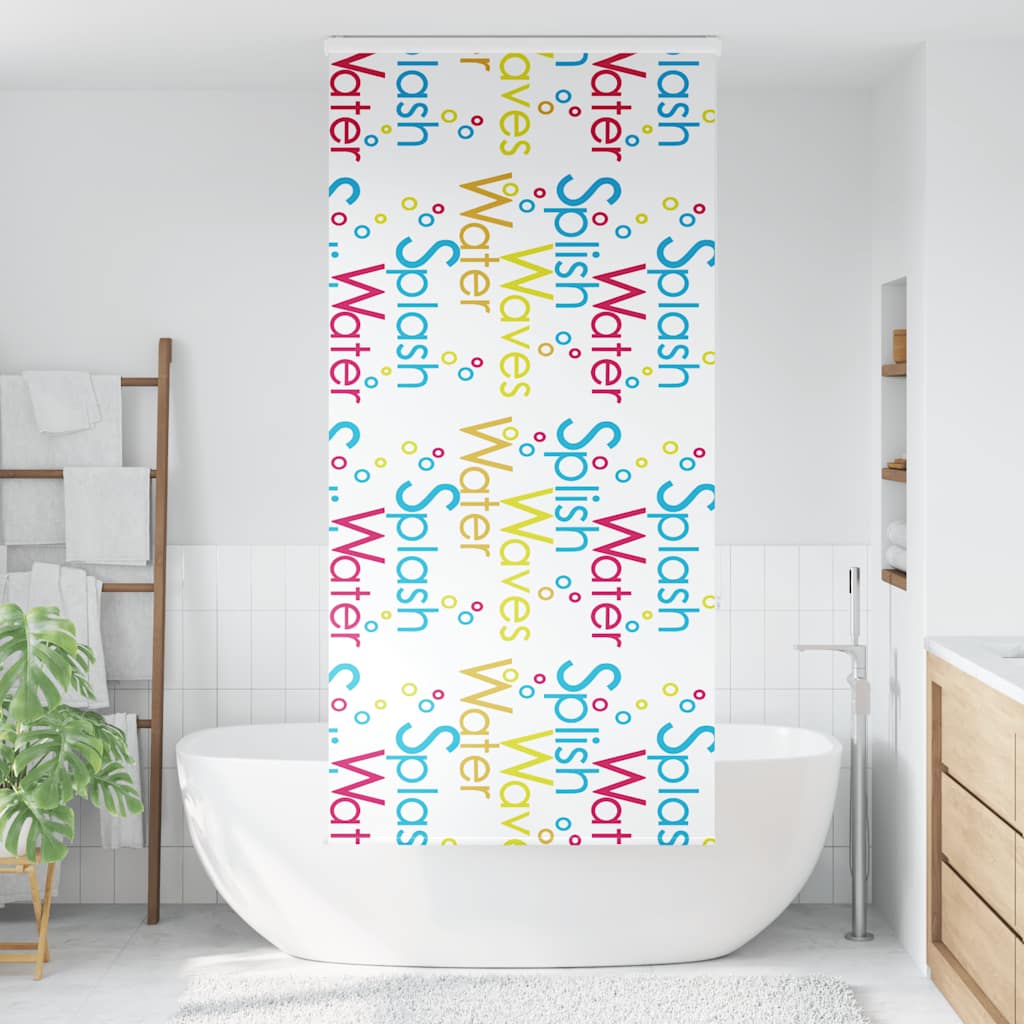 Tenda a Rullo Doccia con Cassonetto 100x240cm Larghezza Tessuto | homemem39