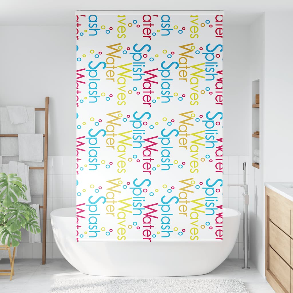 Tenda a Rullo Doccia con Cassonetto 120x240cm Larghezza Tessuto | homemem39