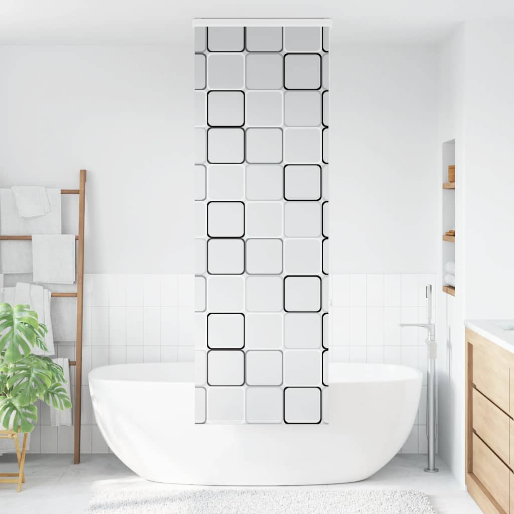 Tenda a Rullo per Doccia Cassonetto 80x240 cm Larghezza Tessuto | homemem39