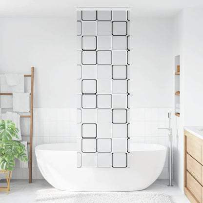 Tenda a Rullo per Doccia Cassonetto 80x240 cm Larghezza Tessuto | homemem39