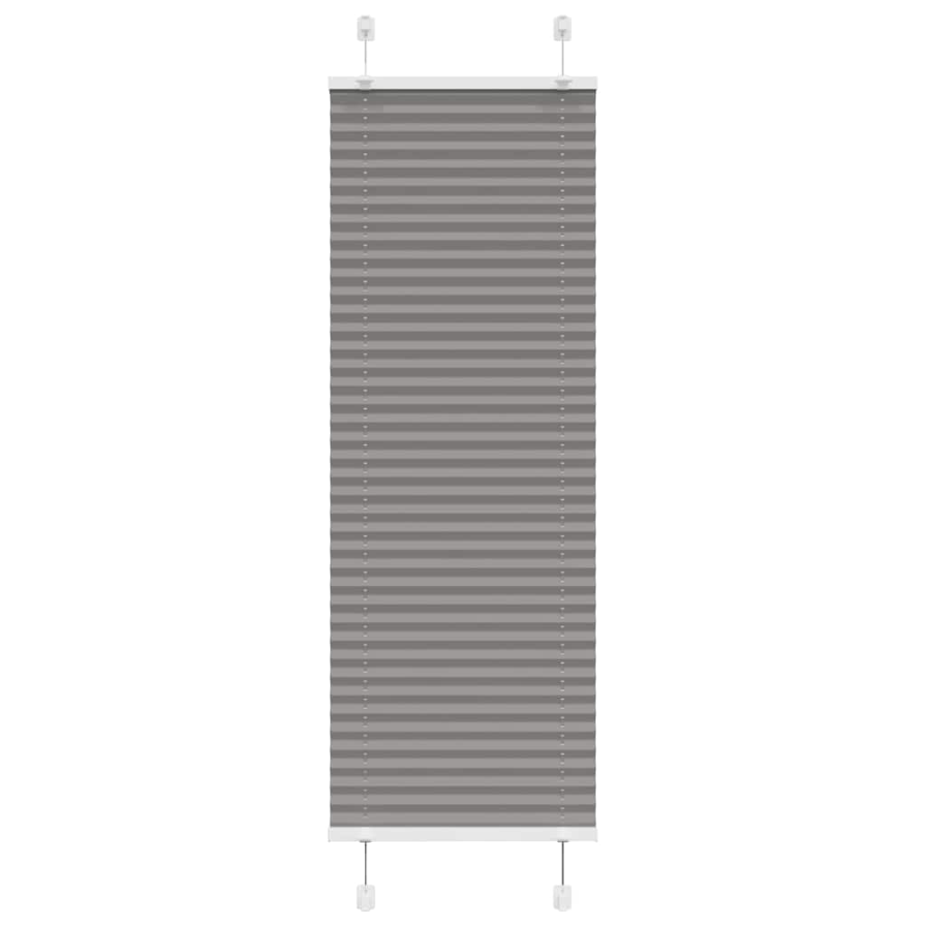 Tenda Plissettata Antracite 45x100 cm Larghezza Tessuto 44,4 cm | homemem39