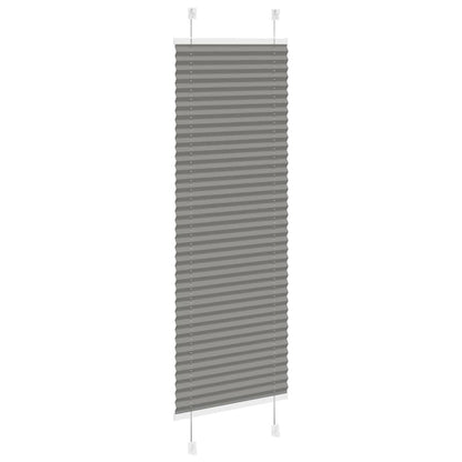 Tenda Plissettata Antracite 50x100 cm Larghezza Tessuto 49,4 cm