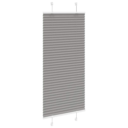 Tenda Plissettata Antracite 55x100 cm Larghezza Tessuto 54,4 cm | homemem39