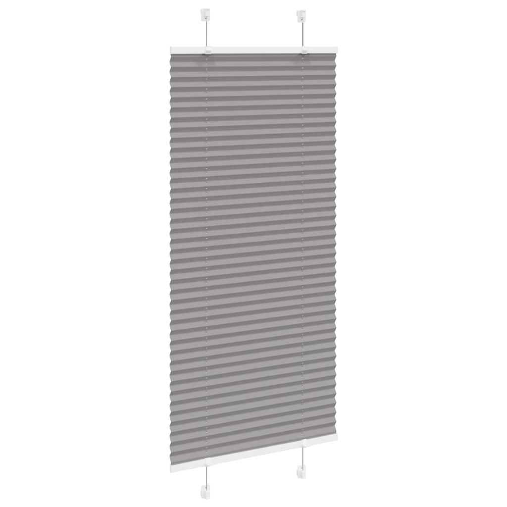 Tenda Plissettata Antracite 60x100 cm Larghezza Tessuto 59,4 cm | homemem39