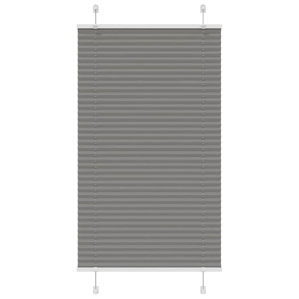 Tenda Plissettata Antracite 70x100 cm Larghezza Tessuto 69,4 cm | homemem39