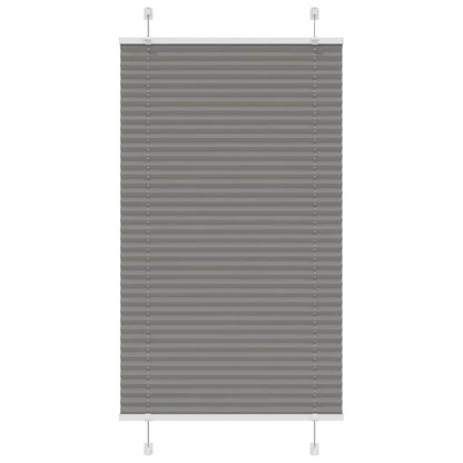 Tenda Plissettata Antracite 70x100 cm Larghezza Tessuto 69,4 cm | homemem39