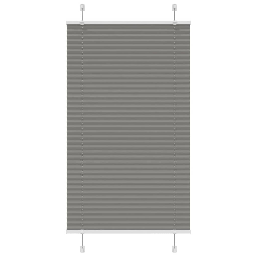 Tenda Plissettata Antracite 80x100 cm Larghezza Tessuto 79,4 cm | homemem39