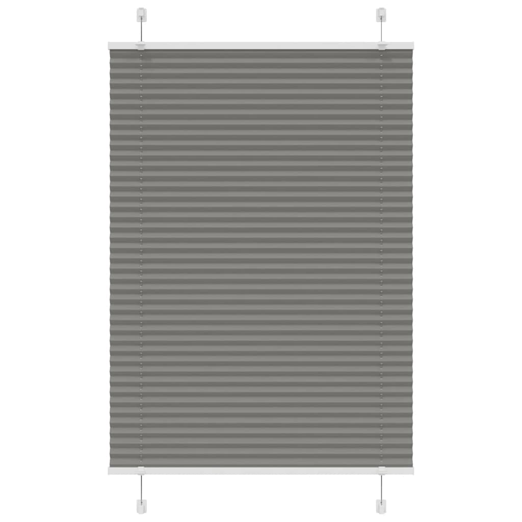 Tenda Plissettata Antracite 85x100 cm Larghezza Tessuto 84,4 cm | homemem39
