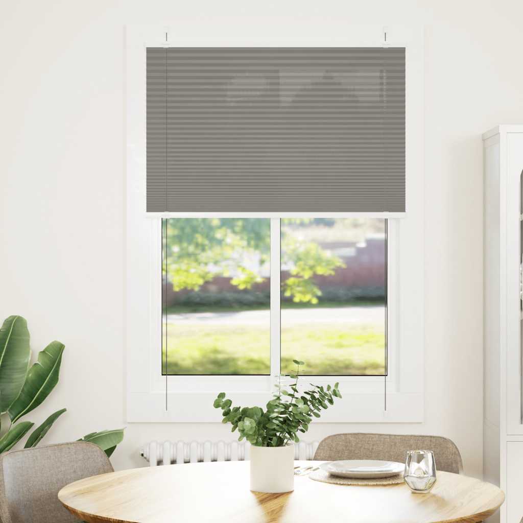 Tenda Plissettata Antracite 85x100 cm Larghezza Tessuto 84,4 cm | homemem39