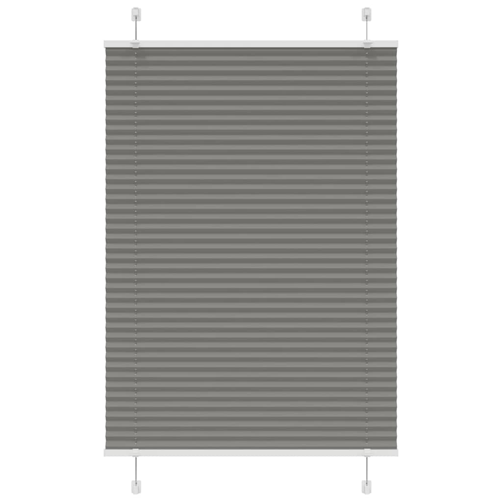 Tenda Plissettata Antracite 90x100 cm Larghezza Tessuto 89,4 cm | homemem39