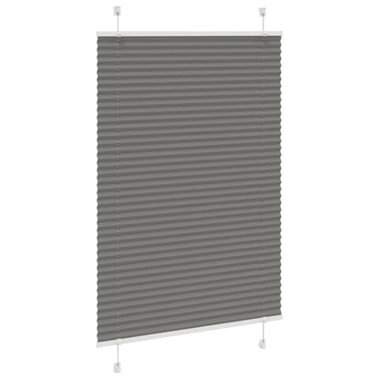 Tenda Plissettata Antracite 90x100 cm Larghezza Tessuto 89,4 cm | homemem39