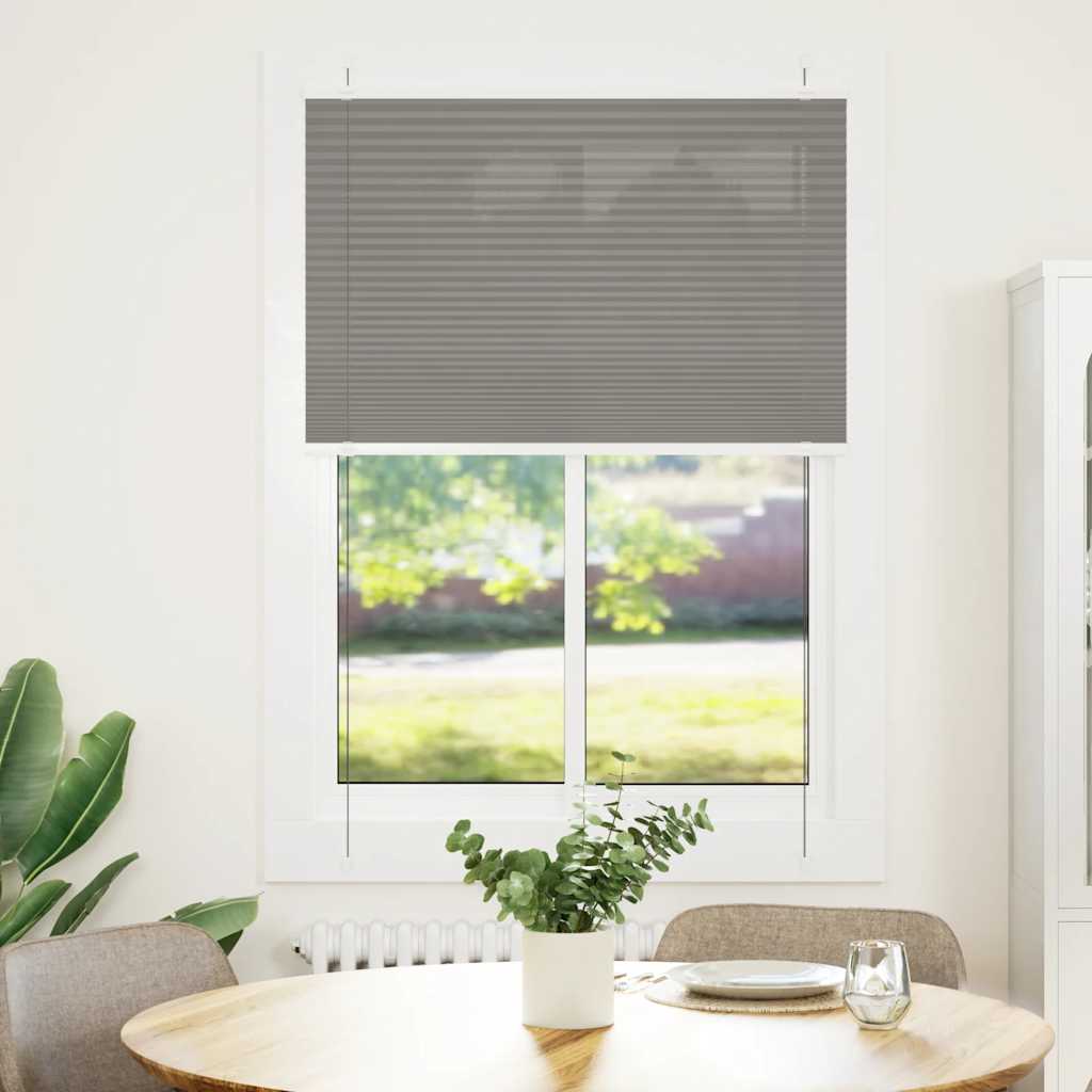 Tenda Plissettata Antracite 90x100 cm Larghezza Tessuto 89,4 cm | homemem39