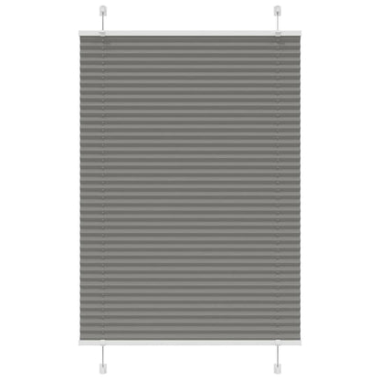 Tenda Plissettata Antracite 95x100 cm Larghezza Tessuto 94,4 cm | homemem39