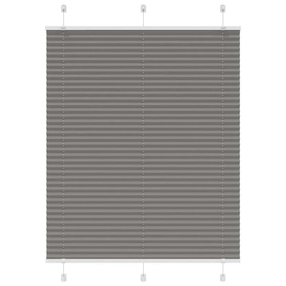 Tenda Plissettata Antracite 105x100cm Larghezza Tessuto 104,4cm | homemem39