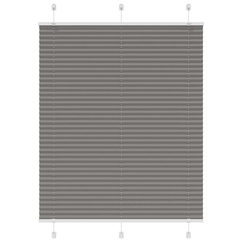 Tenda Plissettata Antracite 110x100cm Larghezza Tessuto 109,4cm | homemem39