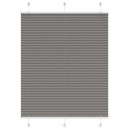 Tenda Plissettata Antracite 110x100cm Larghezza Tessuto 109,4cm | homemem39