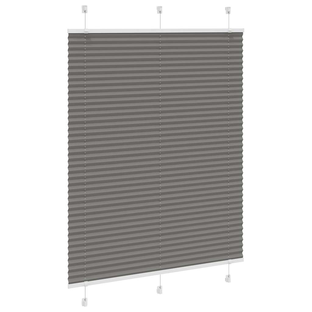 Tenda Plissettata Antracite 110x100cm Larghezza Tessuto 109,4cm | homemem39