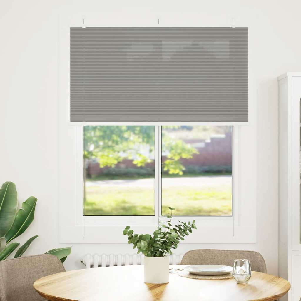 Tenda Plissettata Antracite 110x100cm Larghezza Tessuto 109,4cm | homemem39