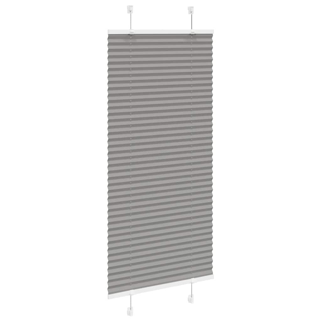 Tenda Plissettata Antracite 65x150 cm Larghezza Tessuto 64,4 cm | homemem39
