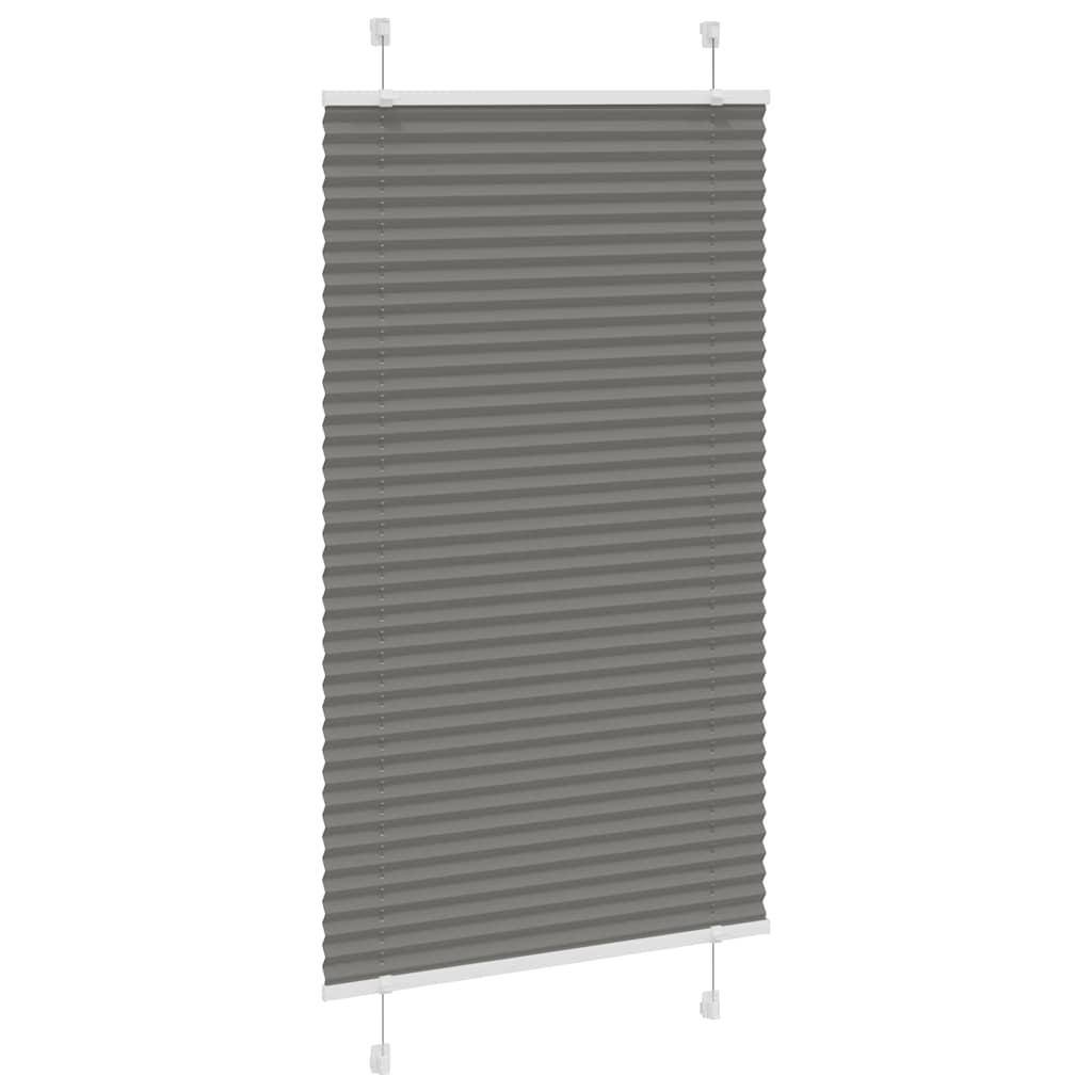 Tenda Plissettata Antracite 70x150 cm Larghezza Tessuto 69,4 cm | homemem39